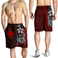 Polynesian Hawaii Men Shorts Red - Turtle with Hook RED - Polynesian Pride