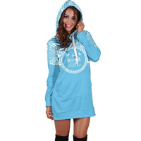 Fiji Women Hoodie Dress - Fiji Coat Of Arms Polynesian Flag Color - Polynesian Pride