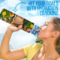 Tokelau Hydro Tracking Bottle - Seal Spiral Polynesian Patterns - Polynesian Pride