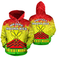 Mauna Kea Hoodie Protect Mauna Kea Unisex Reggae - Polynesian Pride