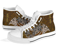 Pohnpei Custom Personalised High Top Shoes - Polynesian Boar Tusk - Polynesian Pride