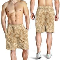Polynesian Plumeria Mix Gold Men's Short - Polynesian Pride