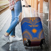 Marshall Islands Flag Polynesian Chief Luggage Cover - Polynesian Pride