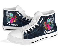 Guam Polynesian High Top Shoes - Tropical Flower - Polynesian Pride