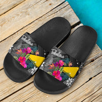 Tokelau Slide Sandals - Turtle Floral - Polynesian Pride
