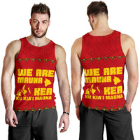 Hawaii Mauna Kea Men's Tank Top Red - Polynesian Pride
