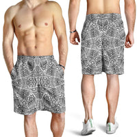 Polynesian Men's Shorts White And Black - Polynesian Pride