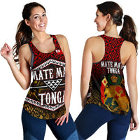 Mate Ma'a Tonga Women's Racerback Tank - Polynesian Pride