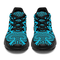 Polynesian Kakau Turtle Blue Chunky Sneakers - Polynesian Pride