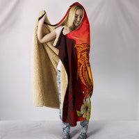 Fiji Hooded Blanket - Tribal Tuna FIsh - Polynesian Pride