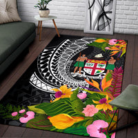 Fiji Area Rug - Seal Spiral Polynesian Patterns - Polynesian Pride