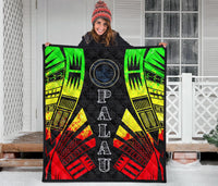 Palau Premium Quilt - Palau Seal Polynesian Reggae Tattoo - Polynesian Pride