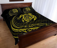 Hawaii Turtle Quilt Bed Set - Yellow - Frida Style - Polynesian Pride