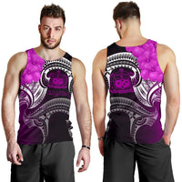 Samoa Men's Tank Top - Samoa Seal Wave Style (Pink) BN18 - Polynesian Pride