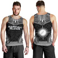 Marshall Islands Men's Tank Top - Polynesian Chief Black Version - Polynesian Pride