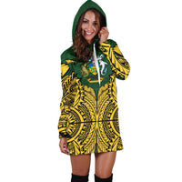 Solomon Islands Hoodie Dress - Solomon Islands Coat Of Arms Premium - Polynesian Pride