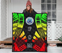 Federated States Of Micronesia Premium Quilt - Federated States Of Micronesia Seal Polynesian Reggae Tattoo - Polynesian Pride