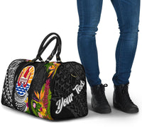 Tahiti Travel Bag - Custom Personalised Seal Spiral Polynesian Patterns - Polynesian Pride