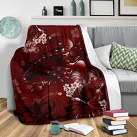 Hawaii Blanket - Hawaii Turtle Magenta Premium Blanket - Polynesian Pride