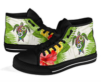 Polynesian Hawaii High Top Shoes Turtle Colorful - Polynesian Pride