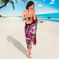 Tonga Custom Personalised Sarong - Turtle Plumeria (Pink) - Polynesian Pride