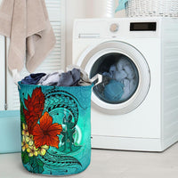Vanuatu Laundry Basket - Tropical Flowers Style - Polynesian Pride