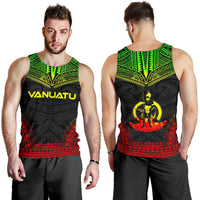 Vanuatu Men's Tank Top - Polynesian Chief Reggae Version - Polynesian Pride