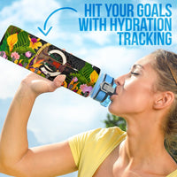 Vanuatu Hydro Tracking Bottle - Seal Spiral Polynesian Patterns - Polynesian Pride