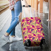 Hawaii Seamless Tropical Flower Plant Pattern Background Luggage Cover - Polynesian Pride