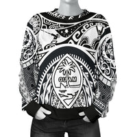 Polynesian Women's sweaters - Guam Flag, Seal with Maui Moana Tattoo - Polynesian Pride