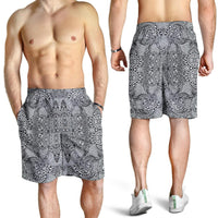Polynesian Men's Shorts Black And White - Polynesian Pride