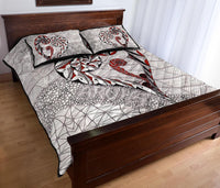 New Zealand Quilt Bed Set, Koru Aroha Maori Quilt And Pillow Cover - Polynesian Pride