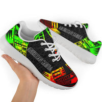 American Samoa Sport Sneakers - Polynesian Tattoo Reggae - Polynesian Pride