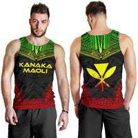 Kanaka Maoli Men's Tank Top - Polynesian Chief Reggae Version - Polynesian Pride