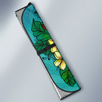 Cook Islands Auto Sun Shade - Tropical Flowers Style - Polynesian Pride