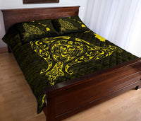 Rays Hawaii Map Polynesian Quilt Bed Set - Yellow - Polynesian Pride