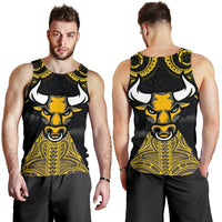 Aotearoa Maori Men Tank Top Taranaki Bulls - Polynesian Pride