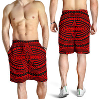 Polynesian Seamless Red Men's Short - Polynesian Pride