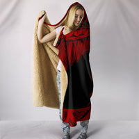 Hawaii Polynesian Custom Personalised Hooded Blanket - Hawaii Pride Red Version - Polynesian Pride