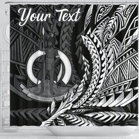 Vanuatu Shower Curtains - Custom Personalised Wings Style - Polynesian Pride