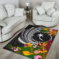 Chuuk State Area Rug - Seal Spiral Polynesian Patterns - Polynesian Pride