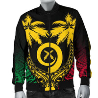 Vanuatu Coconut Men's Bomber Jacket - Polynesian Pride