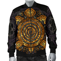 Polynesian Bomber Jacket - Sea Turtle Gold - Men - Polynesian Pride
