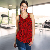 Polynesian Culture Red Women's Racerback Tank Top - Polynesian Pride