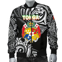 Mate Ma'a Tonga Rugby Men's Bomber Jacket Polynesian Unique Vibes - Black - Polynesian Pride