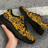 Polynesian Kakau Turtle Old Chunky Sneakers - Polynesian Pride