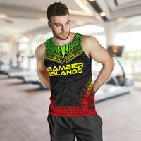 Gambier Islands Men's Tank Top - Polynesian Chief Reggae Version - Polynesian Pride