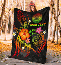 American Samoa Polynesian Personalised Premium Blanket - Legend of American Samoa (Reggae) - Polynesian Pride
