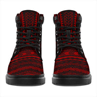 Hawaii Leather Boots - Polynesian Red Chief Version - Polynesian Pride