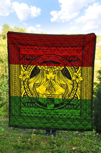 Hawaii Polynesian Pele Mauna Kea Premium Quilt - Polynesian Pride